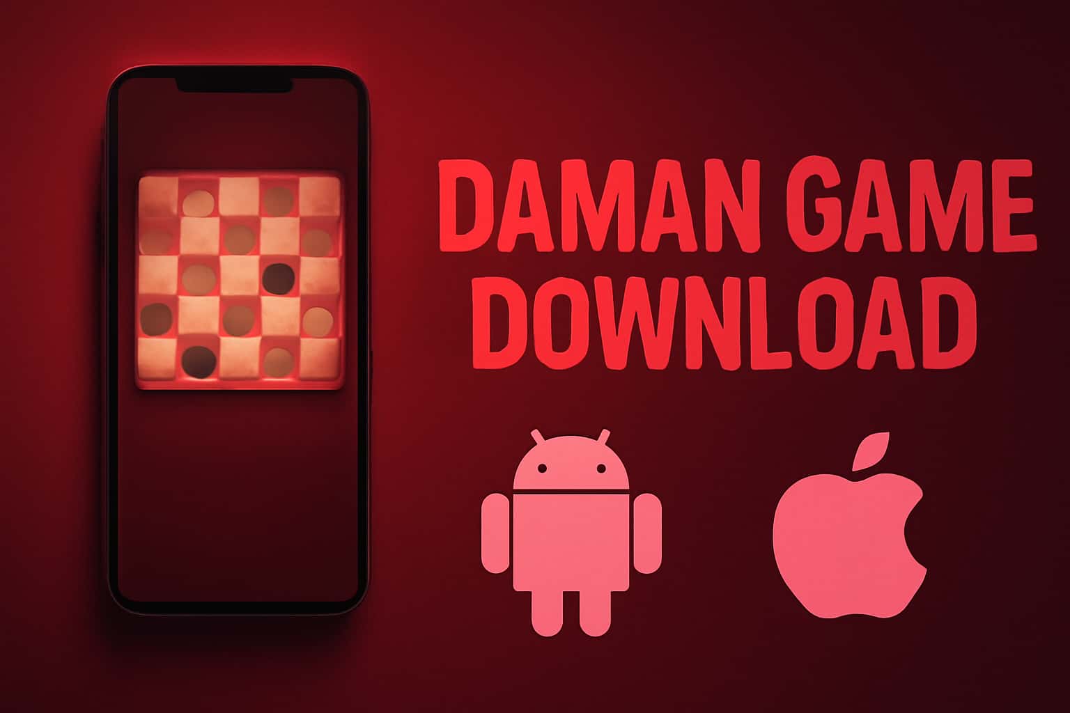 Informational graphic about Daman Game Download focusing on Android and iOS.