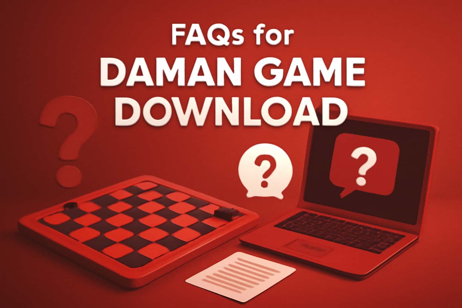 A visual representation highlighting FAQs for Daman Game Download.