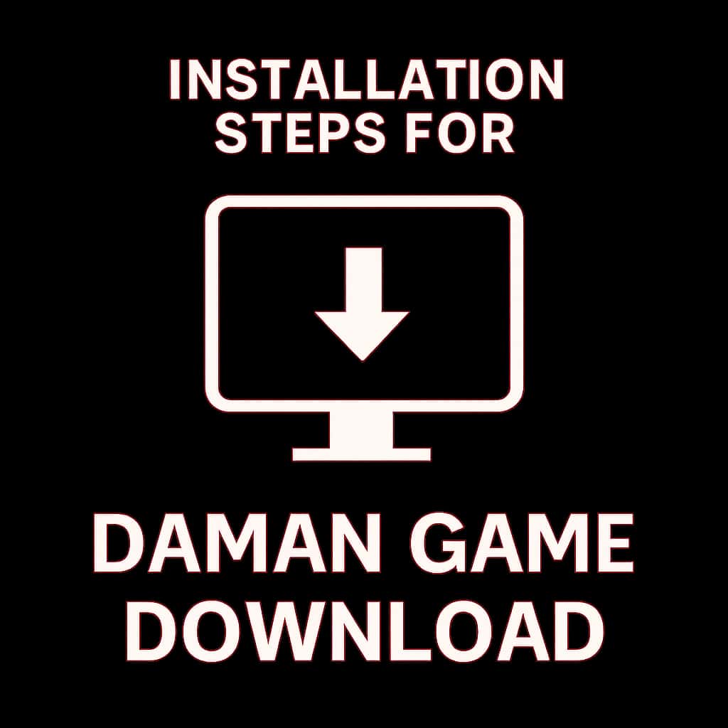 Icon representing installation steps for Daman Game Download.