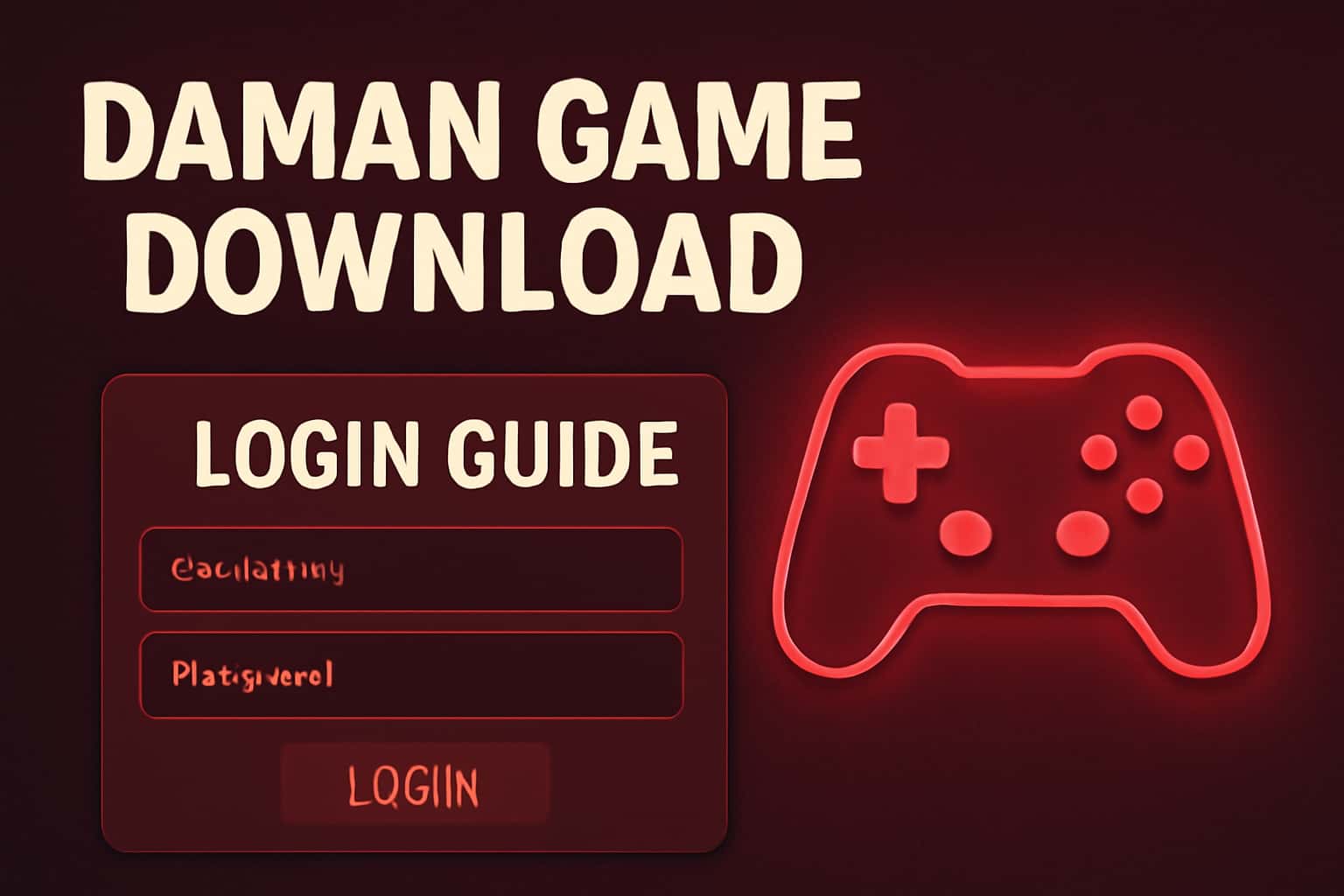 A vibrant and professional representation of Daman Game Download Login Guide.