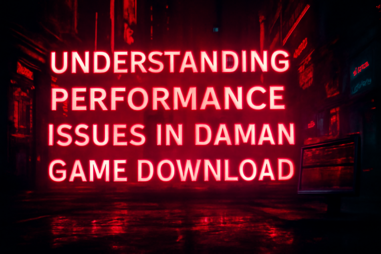 An informative scene depicting troubleshooting steps for Daman Game Download with clear textual representation.