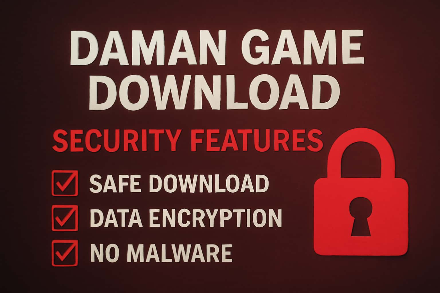 Visual representation of security features in Daman Game Download.