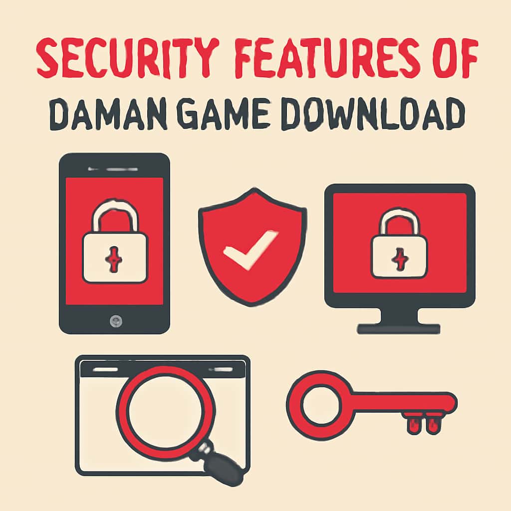 Illustration of security protocols for Daman Game Download.