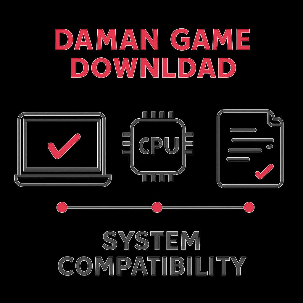 Diagram illustrating compatibility requirements for Daman Game Download