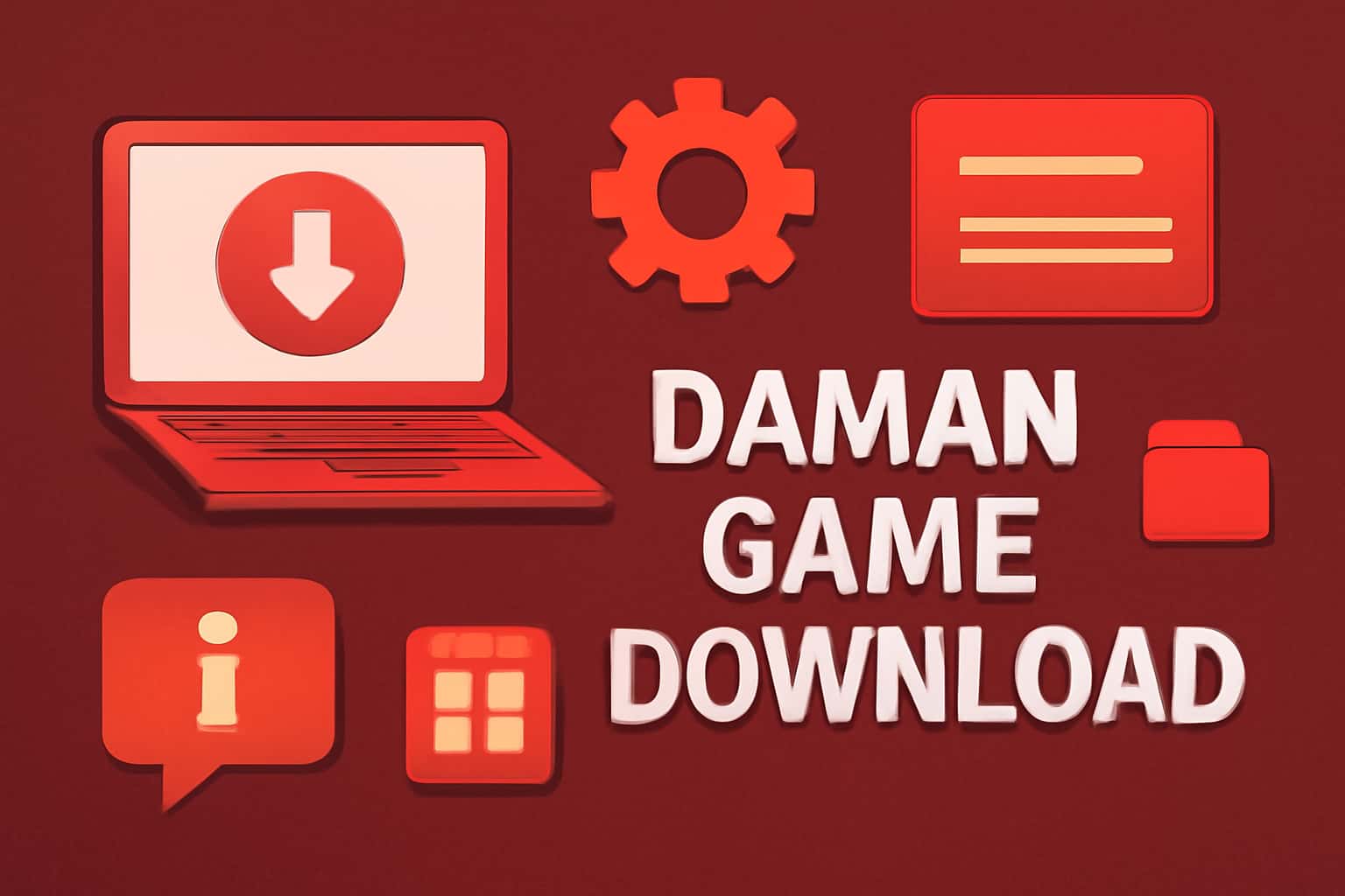Informational scene regarding updates and resources for Daman Game Download