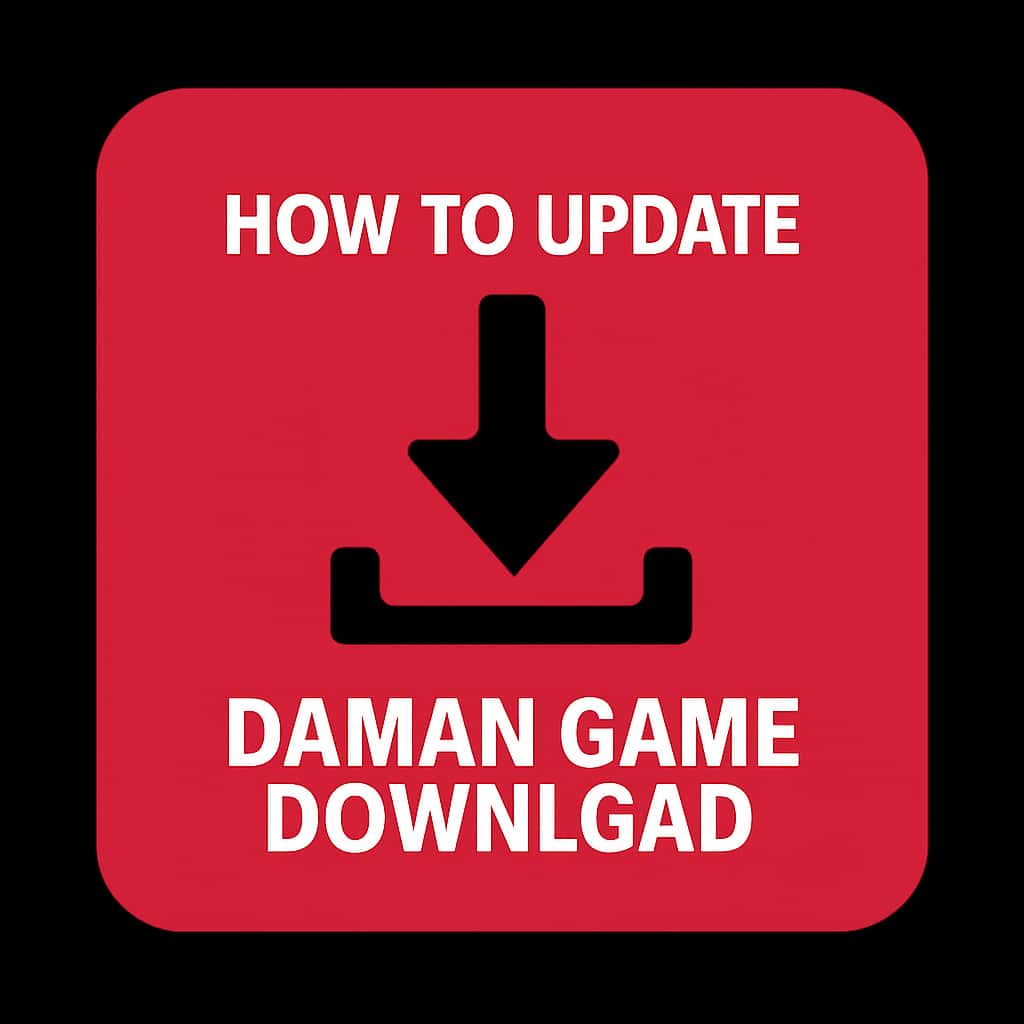Icon representing instructions for updating the Daman Game Download.
